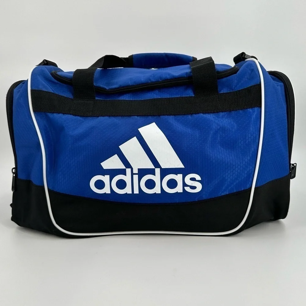 Adidas Royal Blue/Black Multi Pocket Large Gym/Travel Bag Like New Adidas Logo